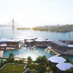 OceanixBusan_Image-by-Oceanix-and-BIG-Bjarke-Ingels-Group_02-Aerial-from-Land-scaled
